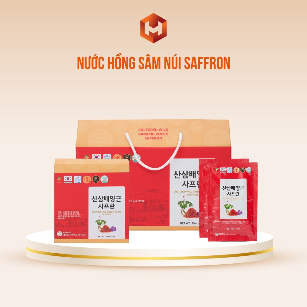 Nước Hồng Sâm Núi Saffron 20 Gói