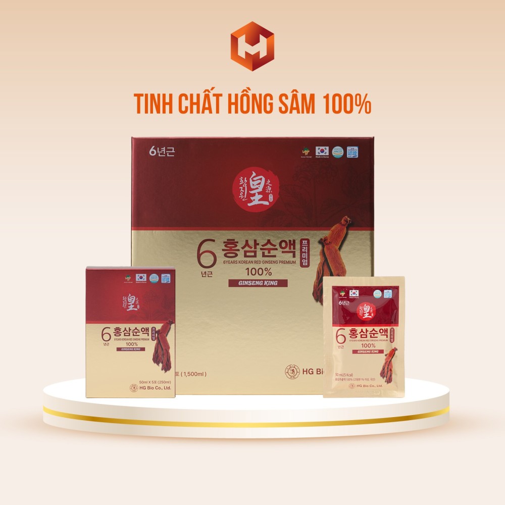 Tinh Chất Hồng Sâm 100% 50ml X 30 Gói
