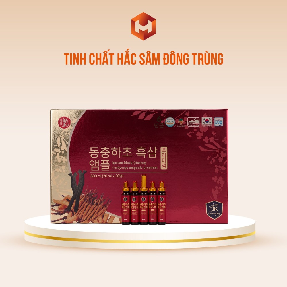 Tinh Chất Hắc Sâm Đông Trùng  20ml X 30 Ống