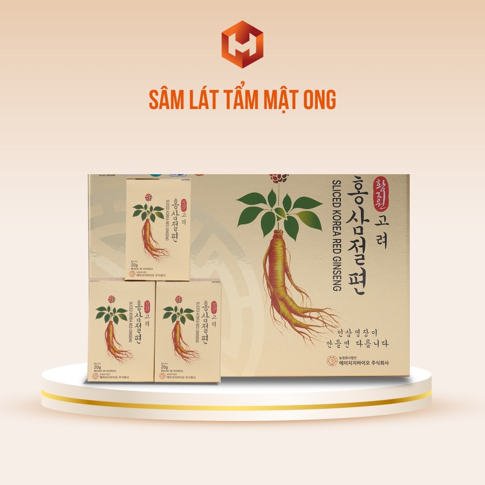 Sâm Lát Tẩm Mật Ong Cao Cấp 20g X 10 Gói