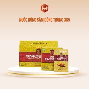 Nước Hồng Sâm Đông Trùng 365 70ml X 20 Gói