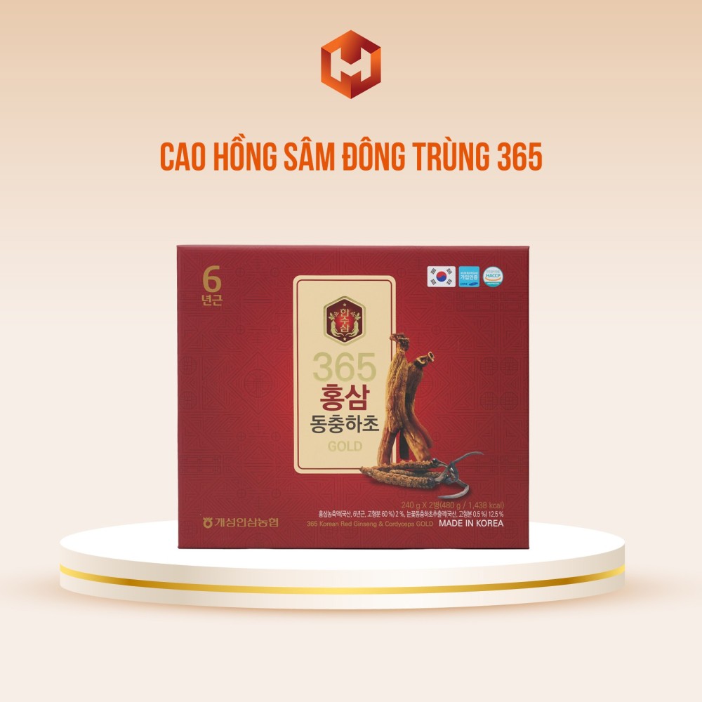 Cao Hồng Sâm Đông Trùng 365 240g X 2 Lọ